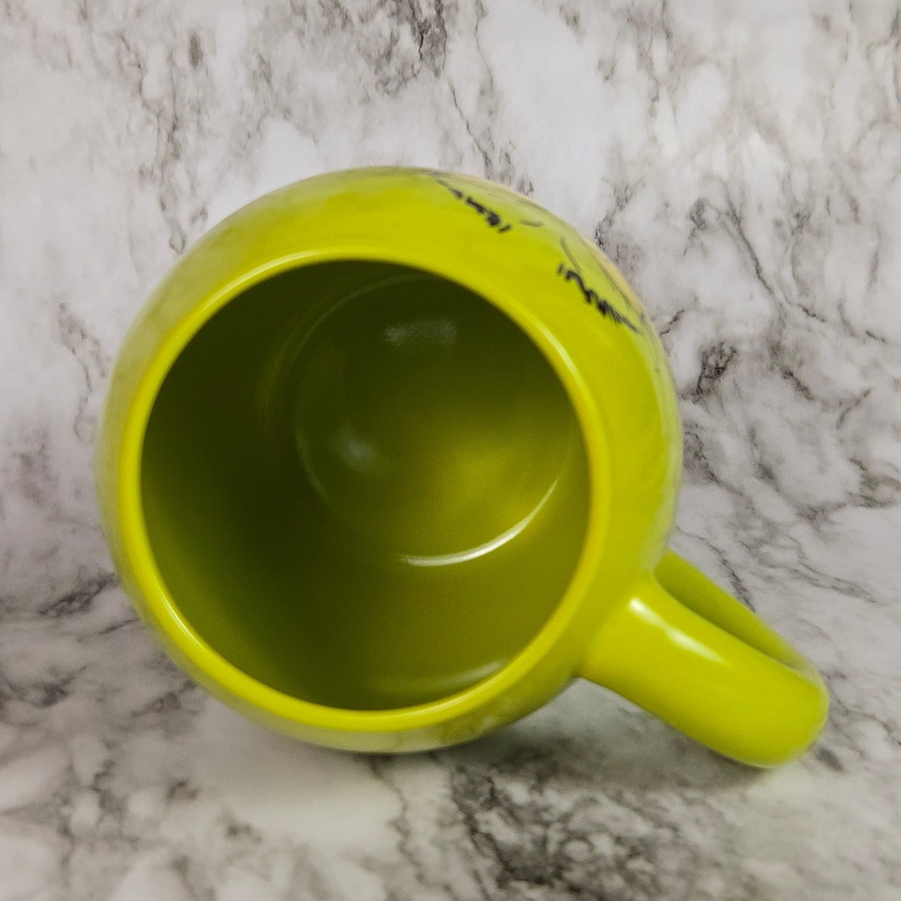 The Grinch Naughty Nice Mug Bioworld Dr Seuss Green Christmas Coffee Cup - Picture 8 of 10
